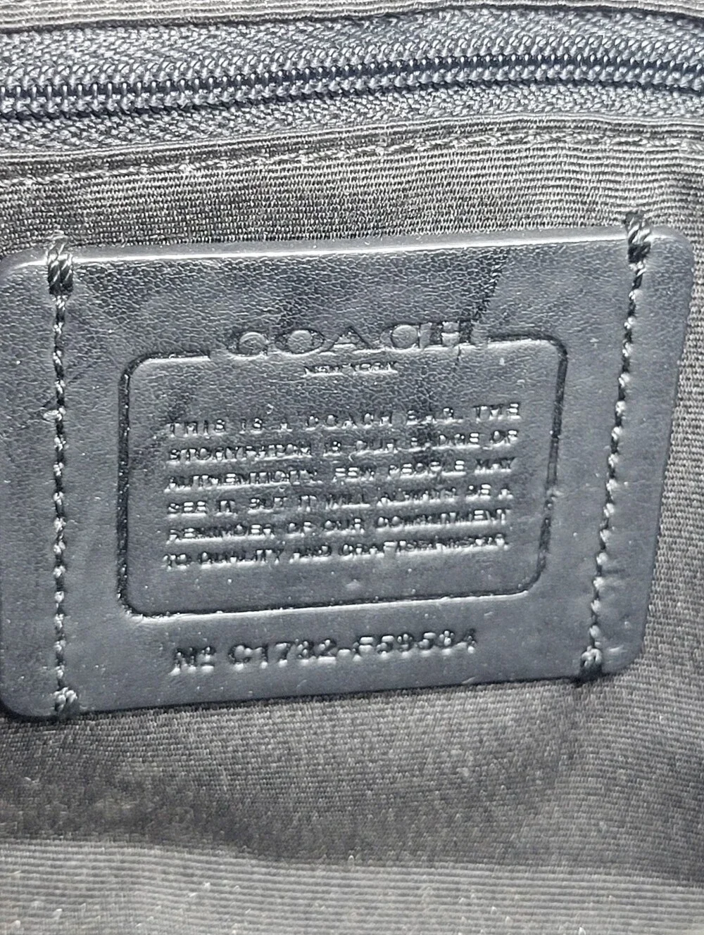 Coach Reversible Crossbody Black/Gray Signature Logo Canvas & Leather - Read